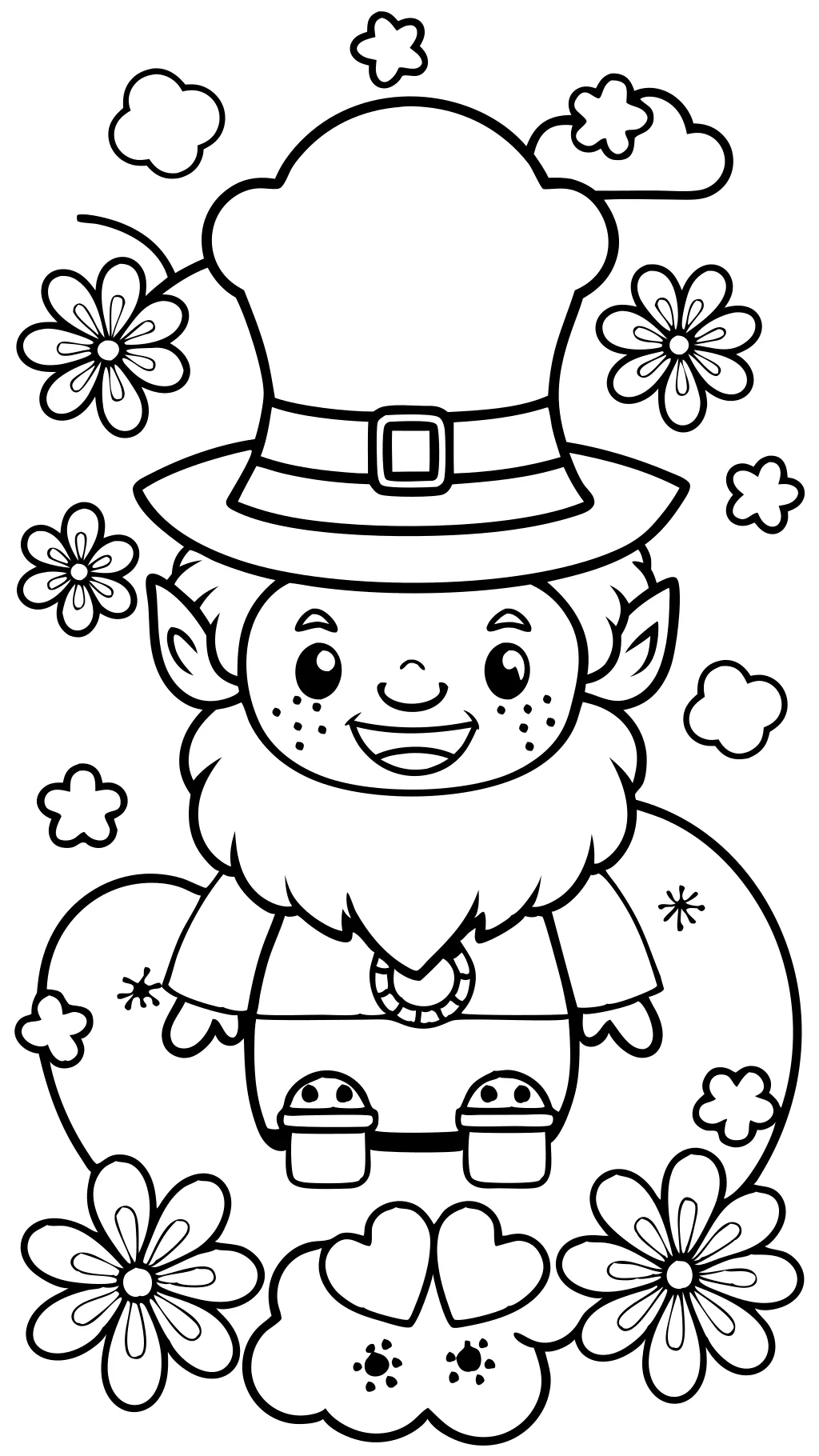 st patrick coloring page